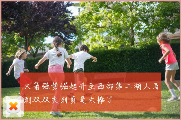 火箭强势崛起升至西部第二湖人马刺双双失利真是太棒了